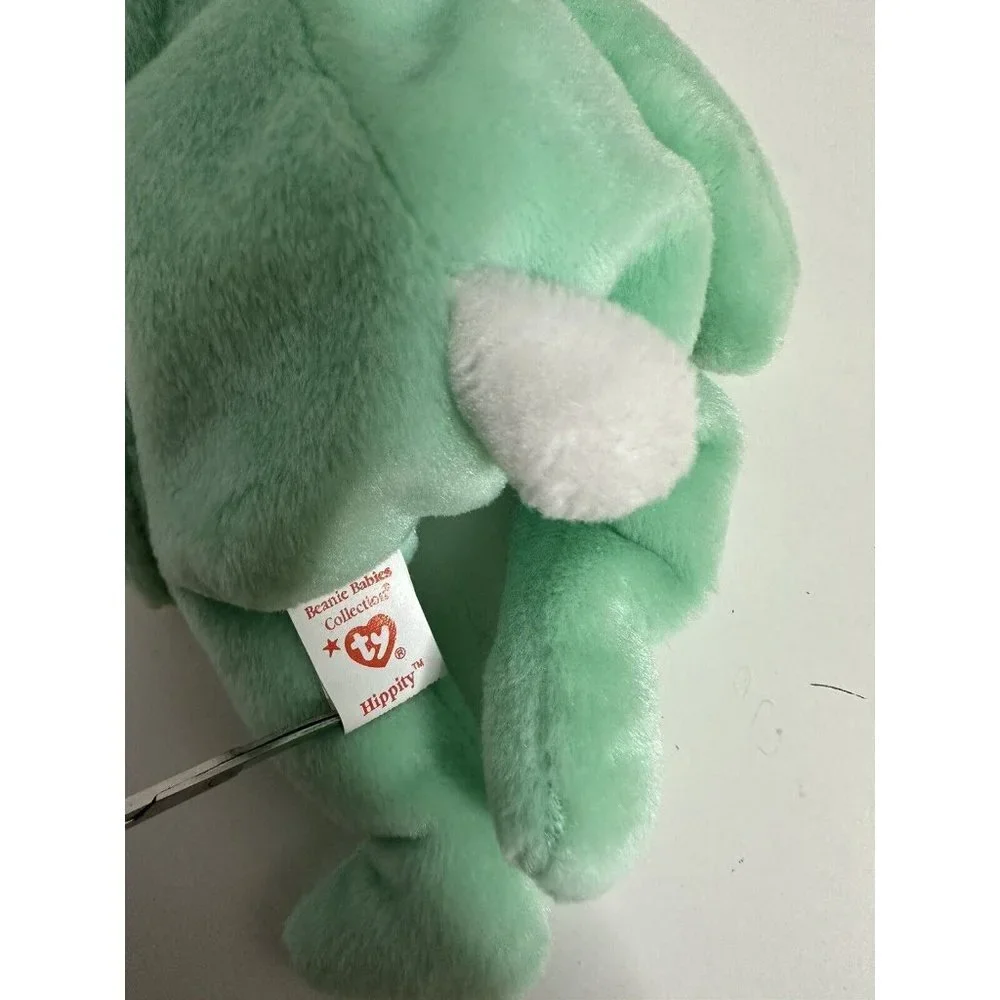Lot of 4 TY‎ Beanie Baby Easter Bunnies Hoppitty, Hippity, Hippie , Eggerton